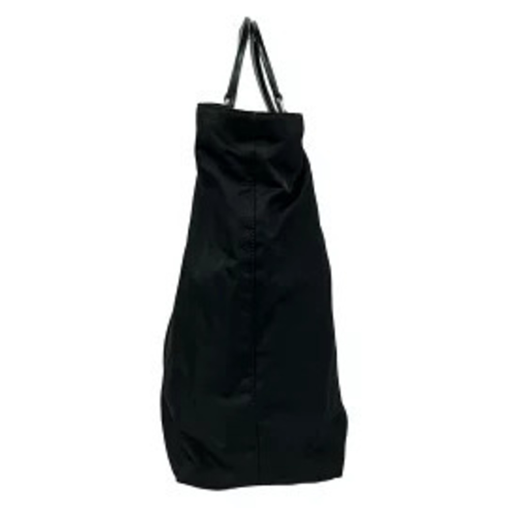 Prada Tessuto Triangle Logo Tote Bag black silhouette